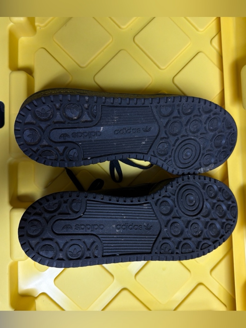 adidas Black Outsole Sneakers with Logo